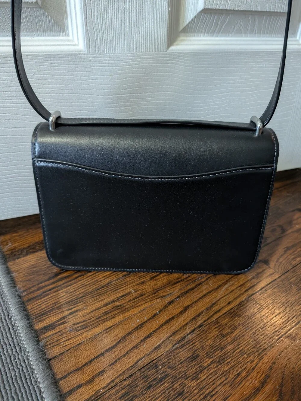 Coach - Large Morgan Square Crossbody - Black / Silver